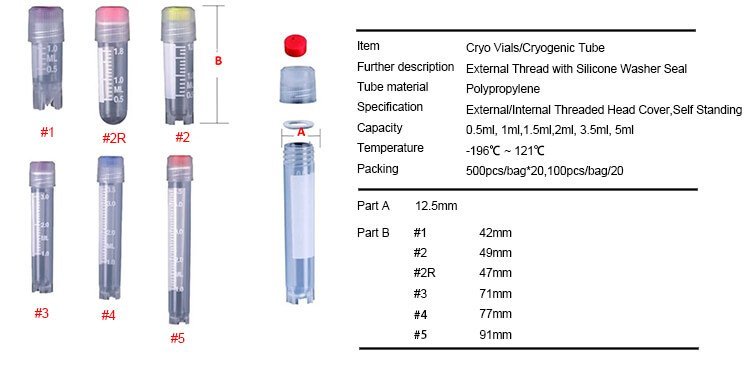 cryogenic vials 1.5 ml
