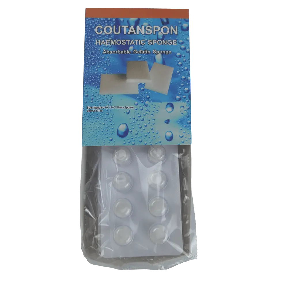 Hemostatic sponge gelatin