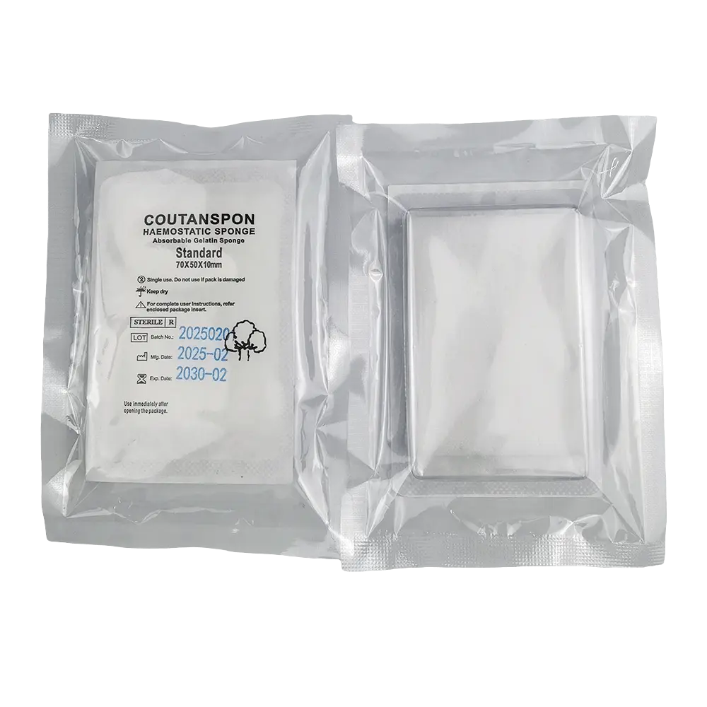 Hemostatic sponge gelatin