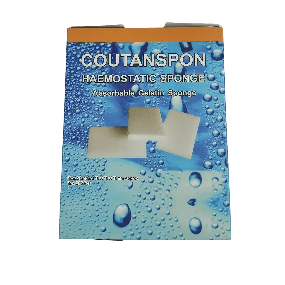 Hemostatic sponge gelatin