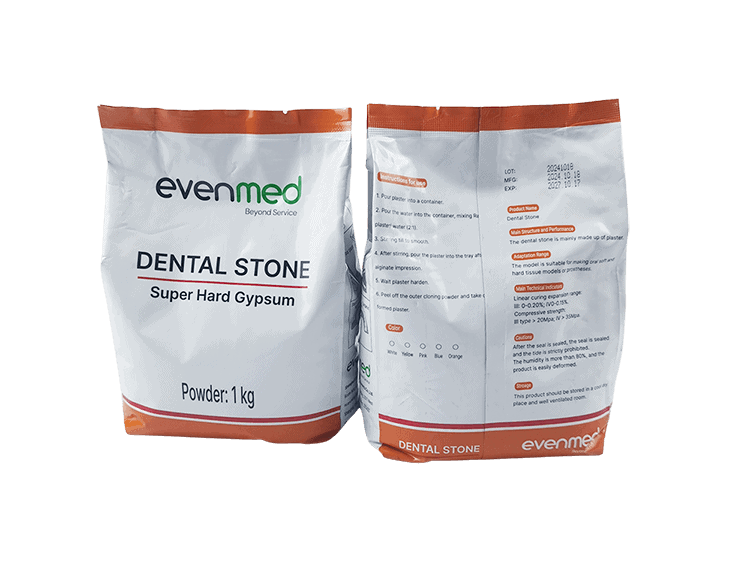 type4 dental stone packaging Type 4 Super Hard Dental Stone – 1kg bag packaging